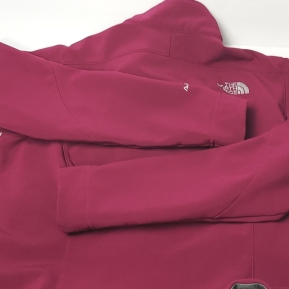 The North Face Windwall Apex Jacket Women's Softshell Fleece Lined Berry Medium - Picture 3 of 14